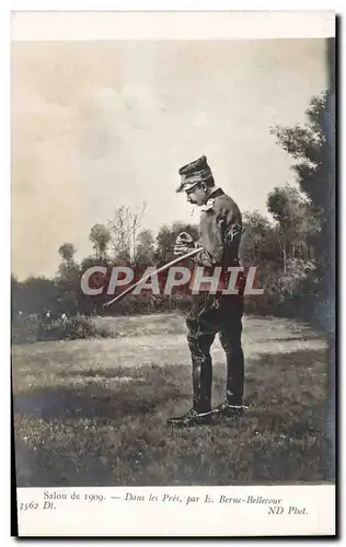 Cartes postales Salon de 1909 Dans les pres Berne Bellecour Militaria