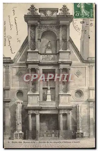 Cartes postales Paris Ecole des Beaux Arts Entree de la chapelle Chateau d&#39Anet