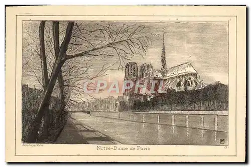 Cartes postales Paris Notre Dame