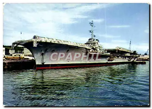 Cartes postales moderne Bateau Brest Le porte avions Clemenceau