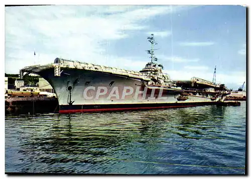 Cartes postales moderne Bateau Brest Le porte avions Clemenceau