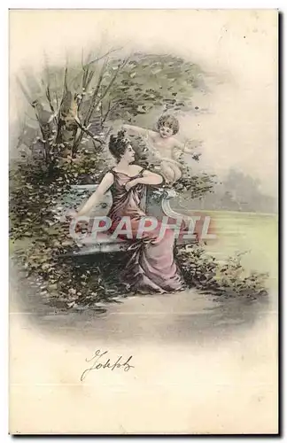 Cartes postales Fantaisie Femme Ange