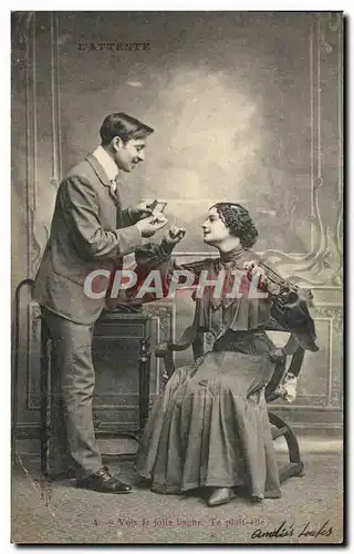 Cartes postales Fantaisie Femme L&#39attente