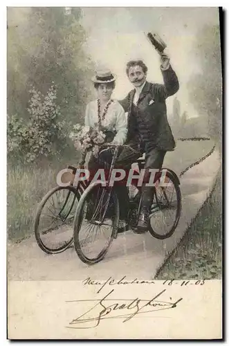 Cartes postales Fantaisie Femme Velo Cycle