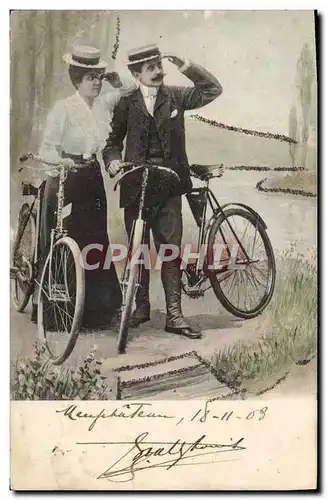 Cartes postales Fantaisie Femme Velo Cycle