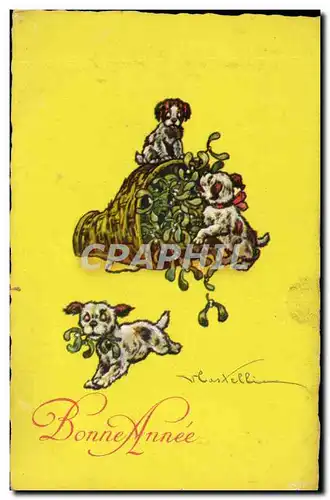 Cartes postales Fantaisie Chien chiens Chiot