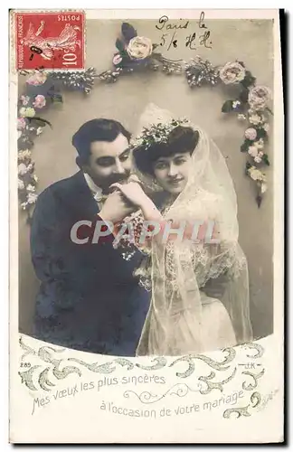 Cartes postales Fantaisie Femme Mariage