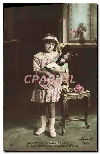 Cartes postales Fantaisie Enfant Poupee Alsace