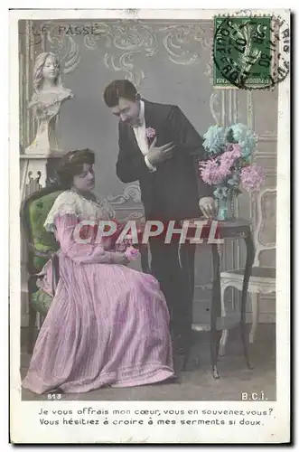 Cartes postales Fantaisie Femme Le passe