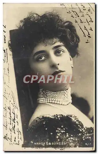 Cartes postales Fantaisie Femme Wanda de Soncza