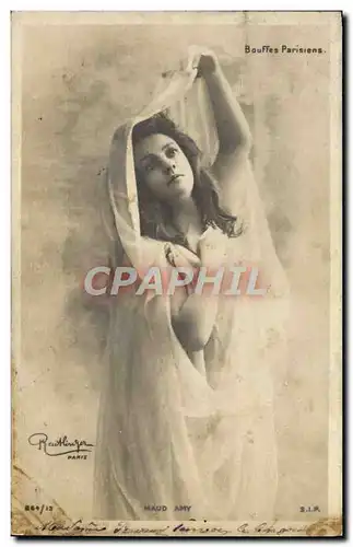 Cartes postales Fantaisie Femme Bouffes parisiennes MAud Amy