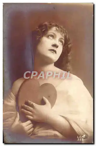 Cartes postales Fantaisie Femme Coeur