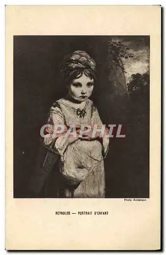 Cartes postales Fantaisie Reynolds Portrait d&#39enfant