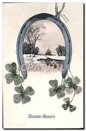 Cartes postales Fantaisie Bonne Annee Fer a cheval