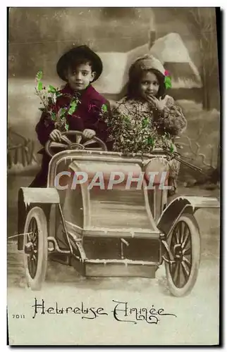 Cartes postales Fantaisie Enfants Automobile