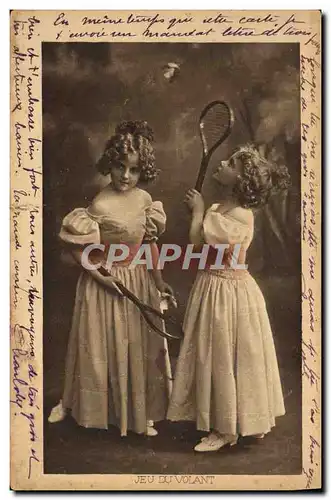 Cartes postales Fantaisie Enfants Raquette Tennis