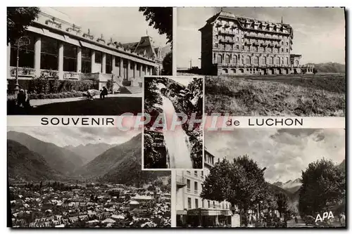 Cartes postales moderne Luchon Le casino Superbagneres Gouffre d&#39enfer Allees d&#39Etigny