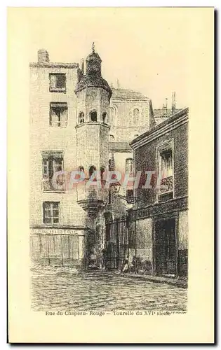 Cartes postales Rue du Chapeau Rouge Tourelle du 16eme