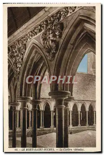 Cartes postales Le Mont Saint Michel Le Cloitre