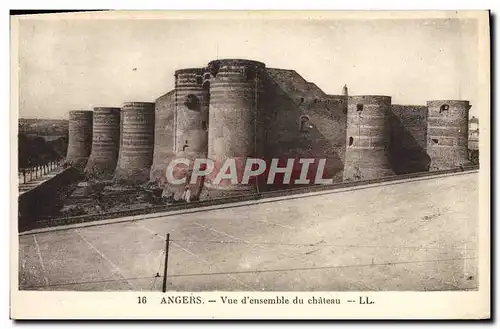 Cartes postales Angers Vue D&#39Ensemble Du Chateau