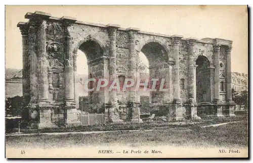 Ansichtskarte AK Reims La Porte de Mars