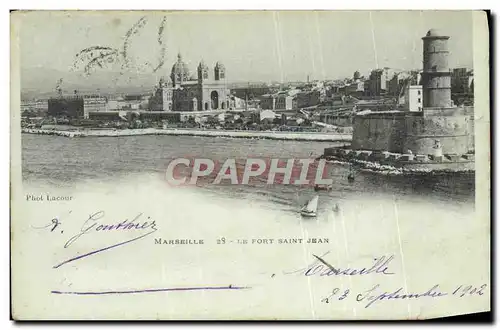 Cartes postales Marseille Le fort St Jean