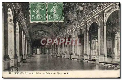 Cartes postales Versailles Le Palais Galerie des Glaces