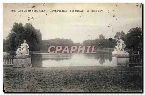 Cartes postales Parc de Rambouillet L&#39Embarcadere Les Canaux Le Tapis vert