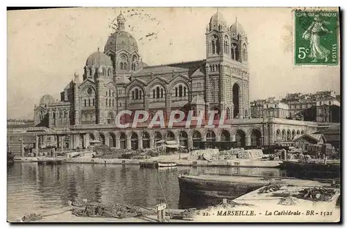 Cartes postales Marseille La Cathedrale