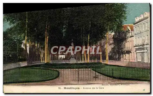 Cartes postales Montlucon Avenue de la Gare