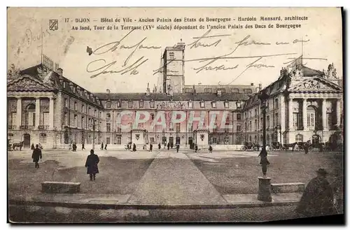 Cartes postales Dijon Hotel de Vile Ancien Palais des Etats