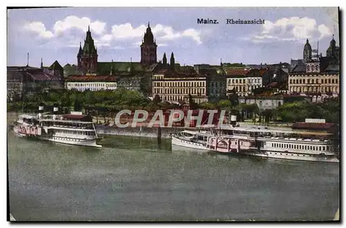 Cartes postales Mainz Rheinansicht