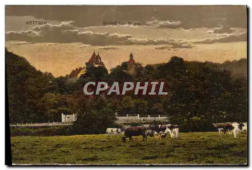 Cartes postales Kettwig Schloss Landsberg Vaches