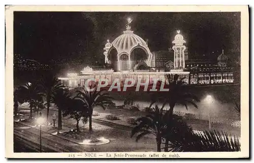 Cartes postales Nice La Jetee Promenade Effet de nuit