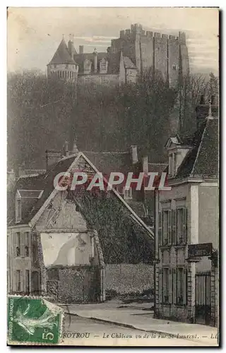 Cartes postales Nogent Le Rotrou Le Chateau Vu de la rue St Laurent