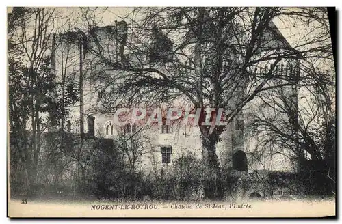 Cartes postales Nogent Le Rotrou Chateau de St Jean L&#39Entree