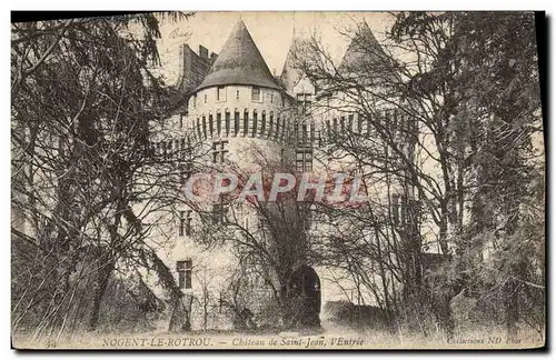 Cartes postales Nogent Le Rotrou Chateau de Saint Jean L&#39entree