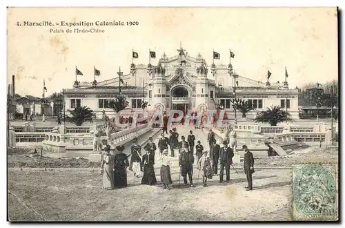 Cartes postales Marseille Exposition Coloniale 1906 Palais de l&#39Indochine