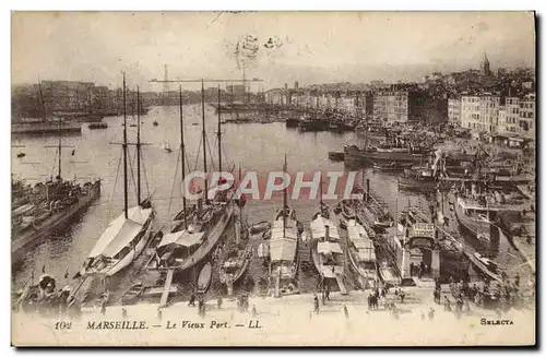 Cartes postales Marseille Le Vieux Port Bateaux