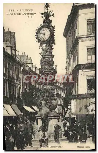 Cartes postales Amiens L'Horloge Dewailly Enfants