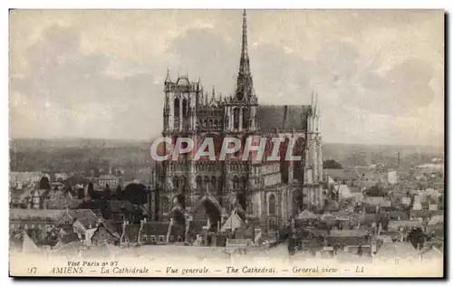 Cartes postales Amiens La Cathedrale Vue Generale