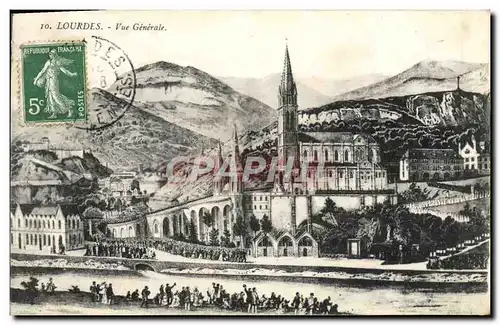 Cartes postales Lourdes Vue Generale