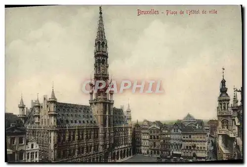 Cartes postales Bruxelles Place de L&#39Hotel de Ville