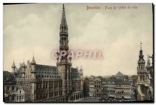 Cartes postales Bruxelles Place de L'Hotel de Ville