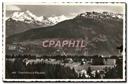 Cartes postales moderne Crans s Sierre et Weisshorn