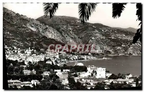 Cartes postales moderne Carnoles Menton Au Fond L&#39italie