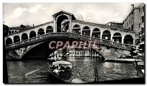 Cartes postales moderne Venezia Ponte di Rialto e gondola