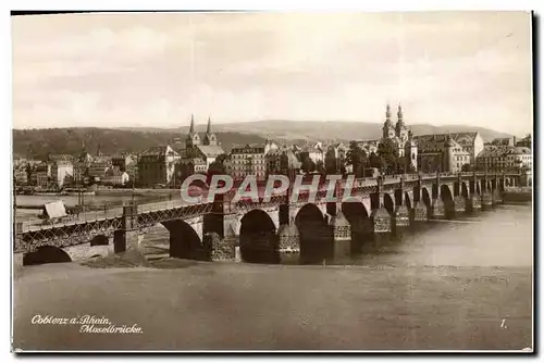 Cartes postales Coblenz a Rhein Moselbrucke