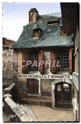 Moderne Karte Lourdes Maison Paternelle de Ste Bernadette Soubirous