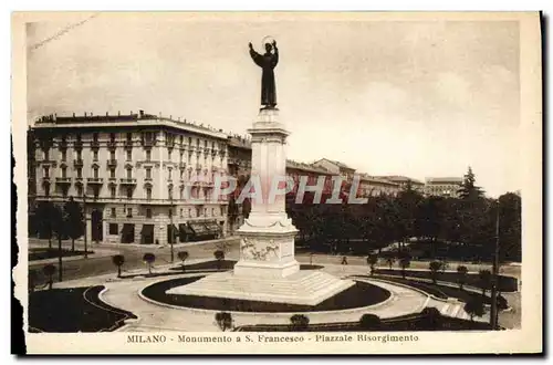 Cartes postales Milano Monumento Francesco Piazzale Risorgimento